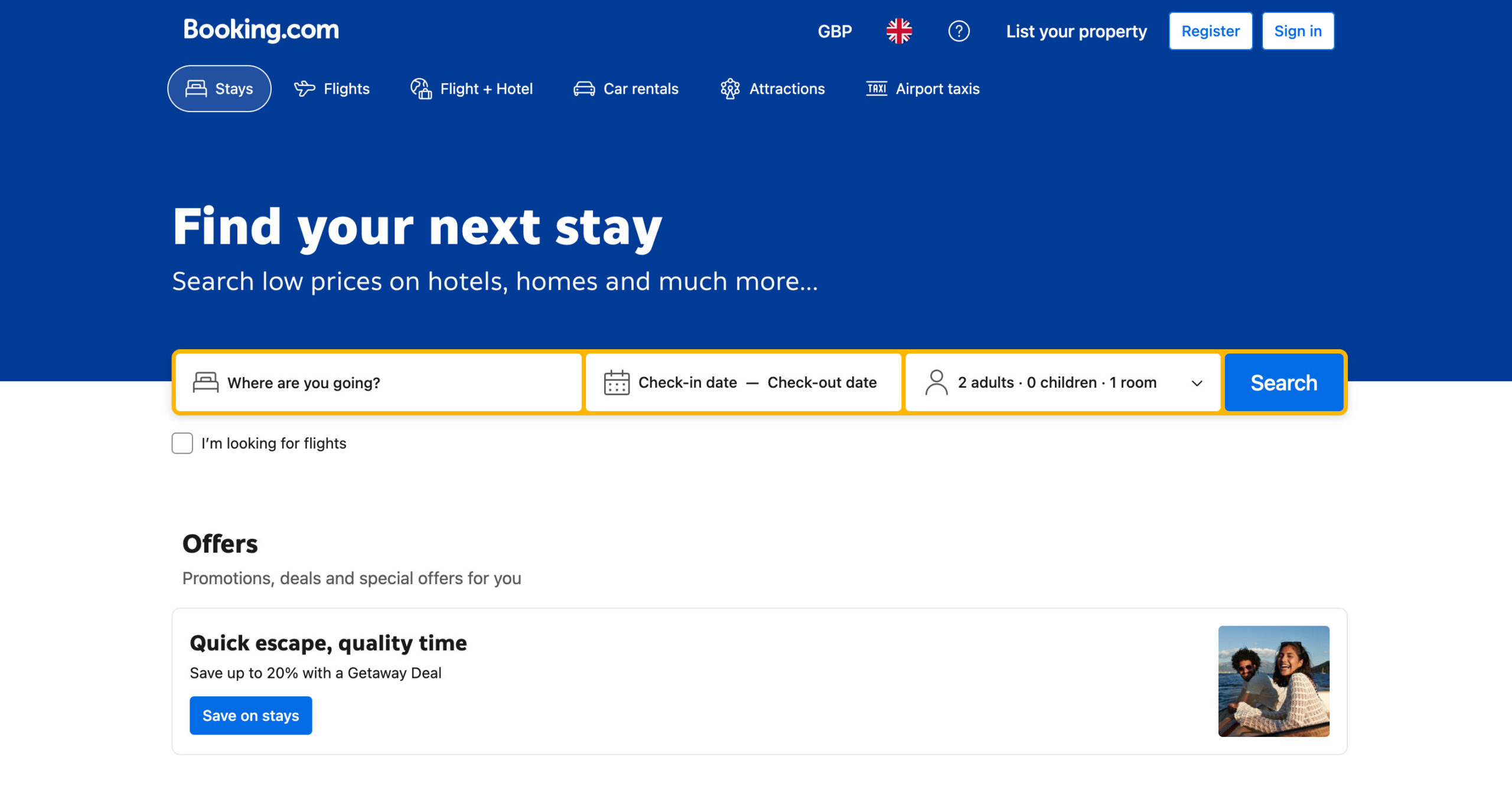 Sites Like Airbnb: Booking.com
